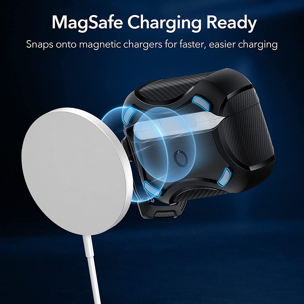 Θήκη ESR Cyber Armor Tough για Apple AirPods Pro Series, Μαύρη