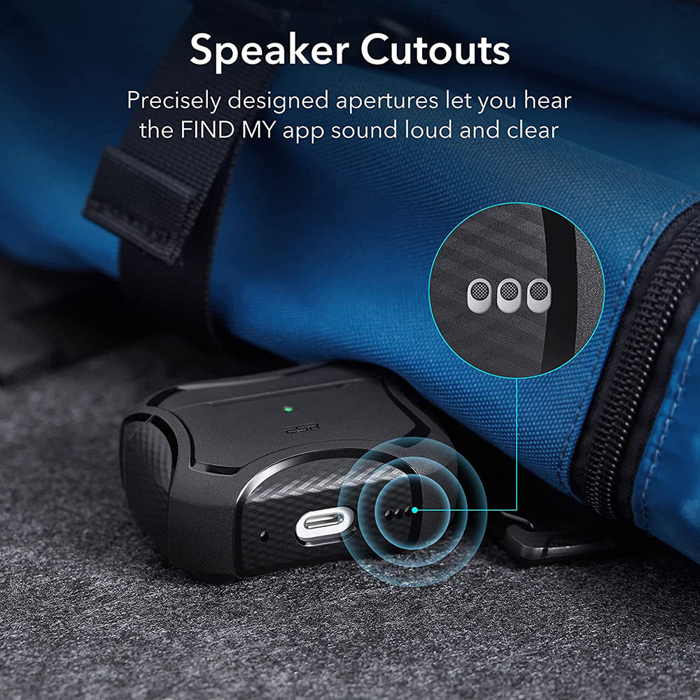 Θήκη ESR Cyber Armor Tough για Apple AirPods Pro Series, Μαύρη