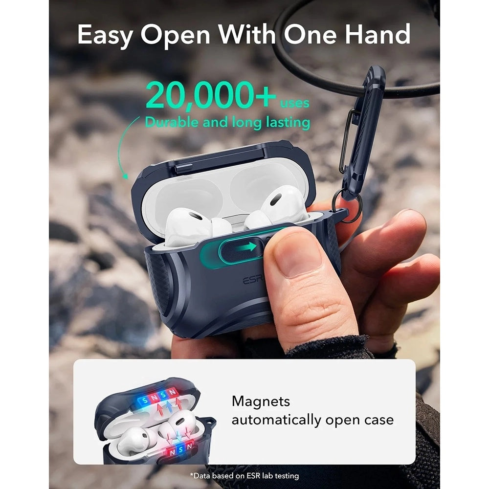 Θήκη ESR Cyber FlickLock για Apple AirPods Pro 3, Μπλε