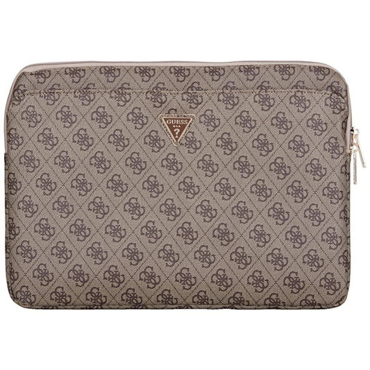 Θήκη Guess 4G Triangle Logo για Laptop 14inch, Καφέ