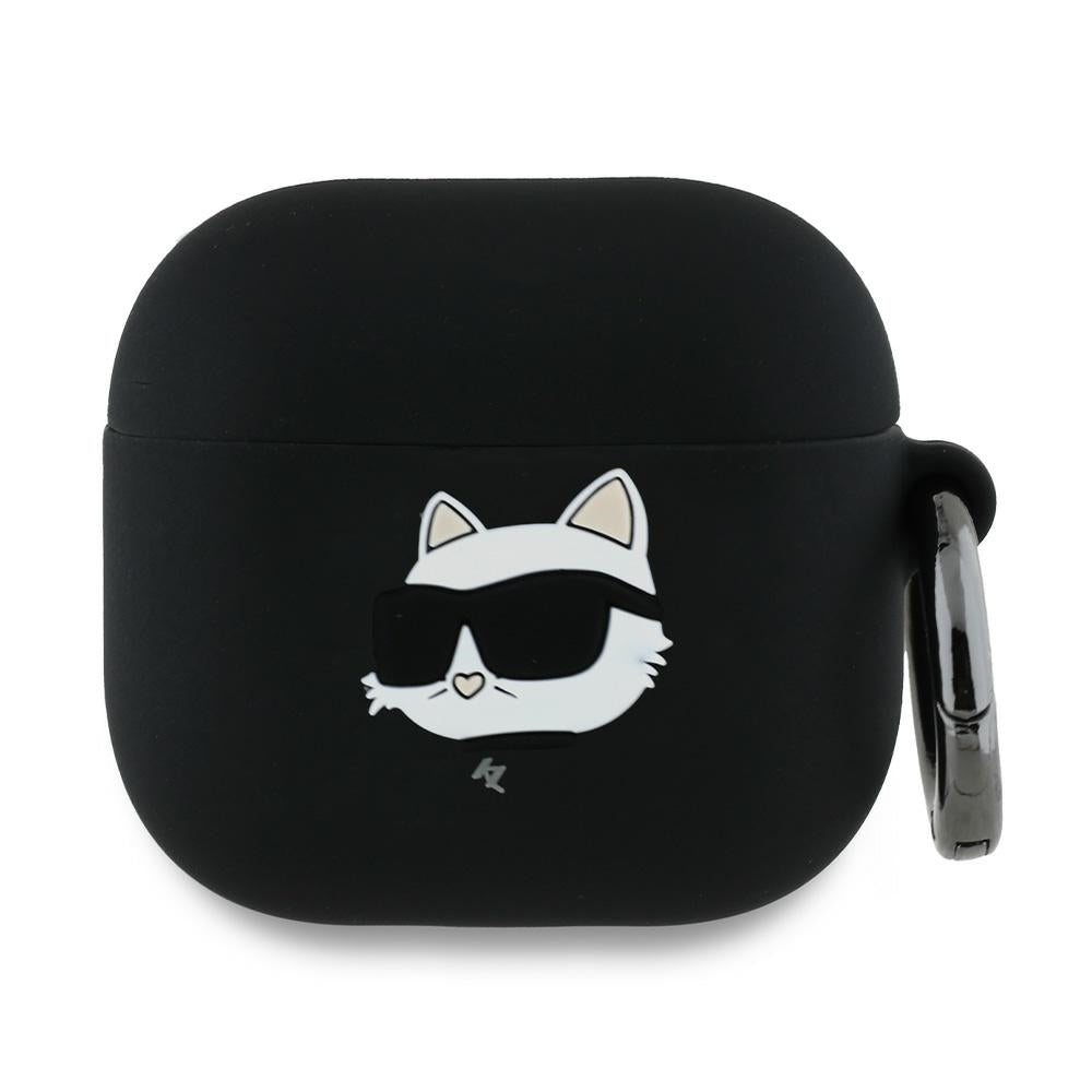 Θήκη Karl Lagerfeld 3D Choupette's Head για Apple AirPods 4, Μαύρη