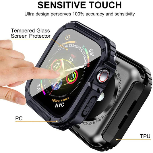 Θήκη Lito Armor 360 για Apple Watch 38mm Series, Μπλε