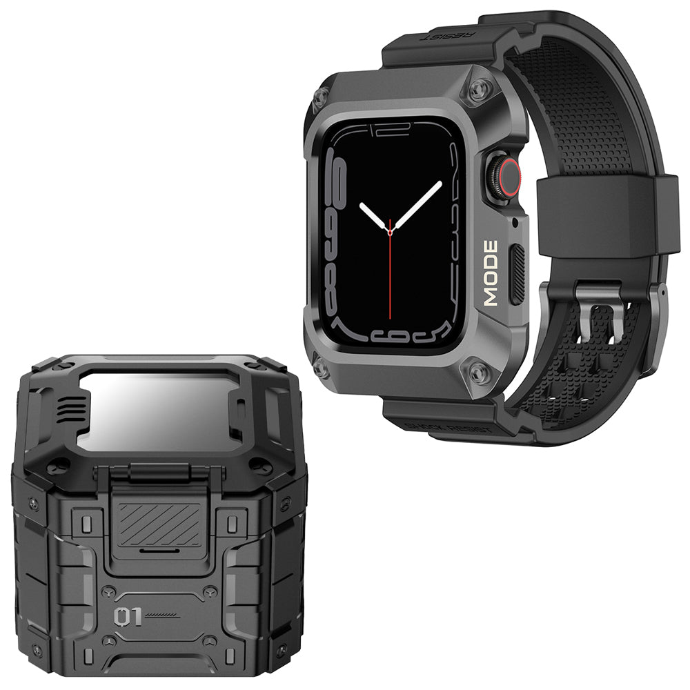 Λουράκι Lito RuggedArmor για Apple Watch 44mm Series, Γκρι