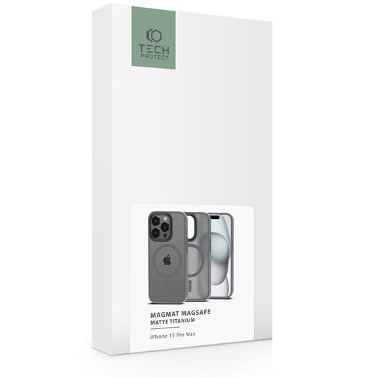 Θήκη MagSafe για Apple iPhone 15 Pro Max, Tech-Protect, Magmat, Magmat, Γκρι