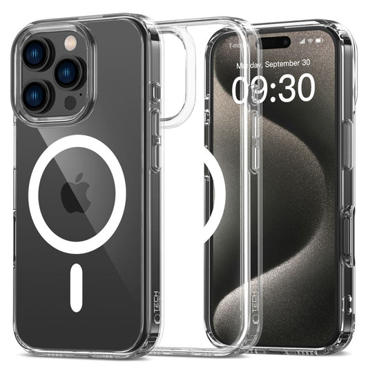 Θήκη MagSafe για Apple iPhone 16 Pro, Tech-Protect, Flexair Hybrid, Διαφανής