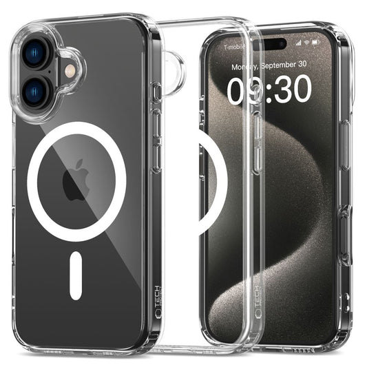 Θήκη MagSafe για Apple iPhone 16, Tech-Protect, Flexair Hybrid, Διαφανής