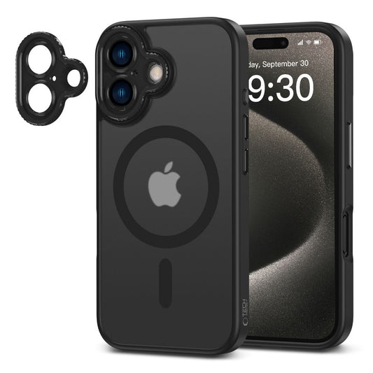 Θήκη MagSafe για Apple iPhone 16, Tech-Protect, Magcam, Μαύρο