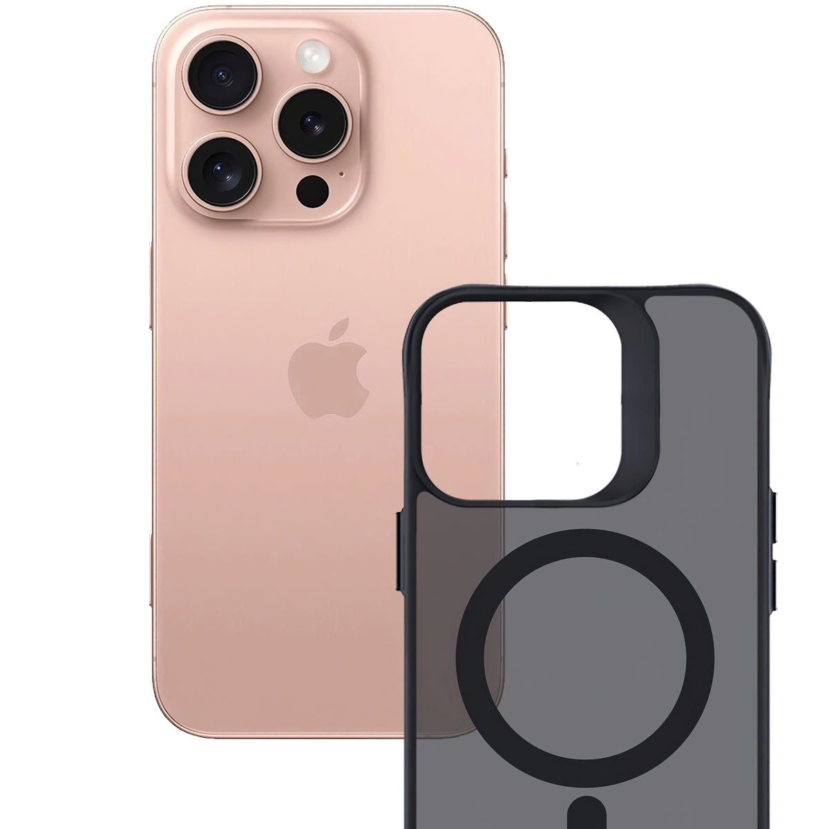 Θήκη MagSafe για Apple iPhone 16 Pro Max, 3MK, Smoke MagCase, Μαύρο