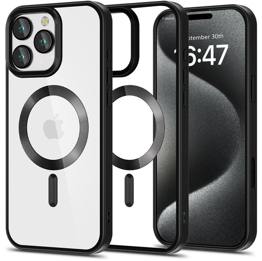 Θήκη MagSafe για Apple iPhone 16 Pro, Tech-Protect, Magflex Satin, Μαύρο