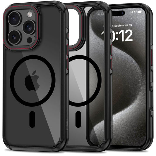 Θήκη MagSafe για Apple iPhone 16 Pro, Tech-Protect, Maghybrid, Μαύρο
