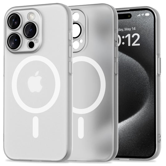 Θήκη MagSafe για Apple iPhone 15 Pro, Tech-Protect, MagSlim, Λευκό