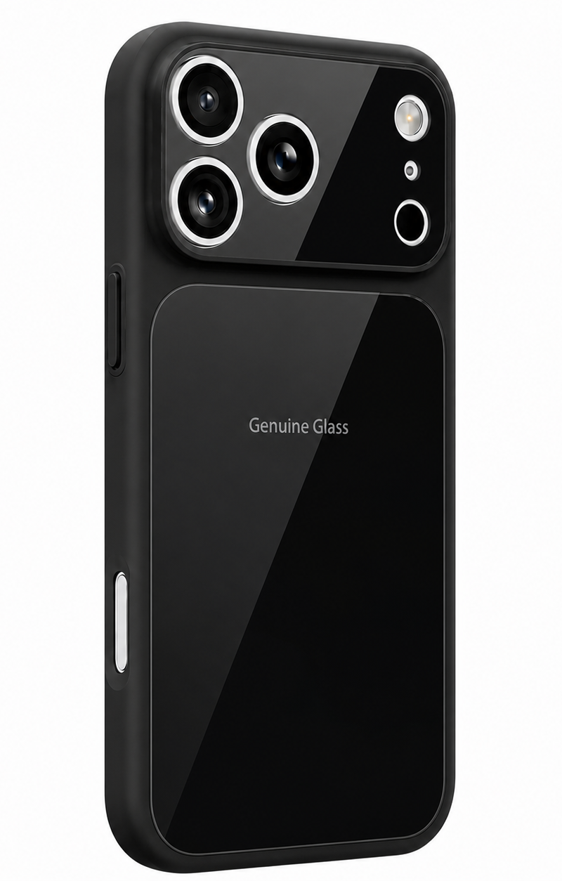 Θήκη MagSafe για Apple iPhone 16, OEM, Genuine Glass, Μαύρη