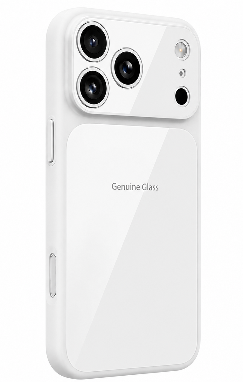 Θήκη MagSafe για Apple iPhone 16 Pro Max, OEM, Γνήσιο Γυαλί, Λευκό