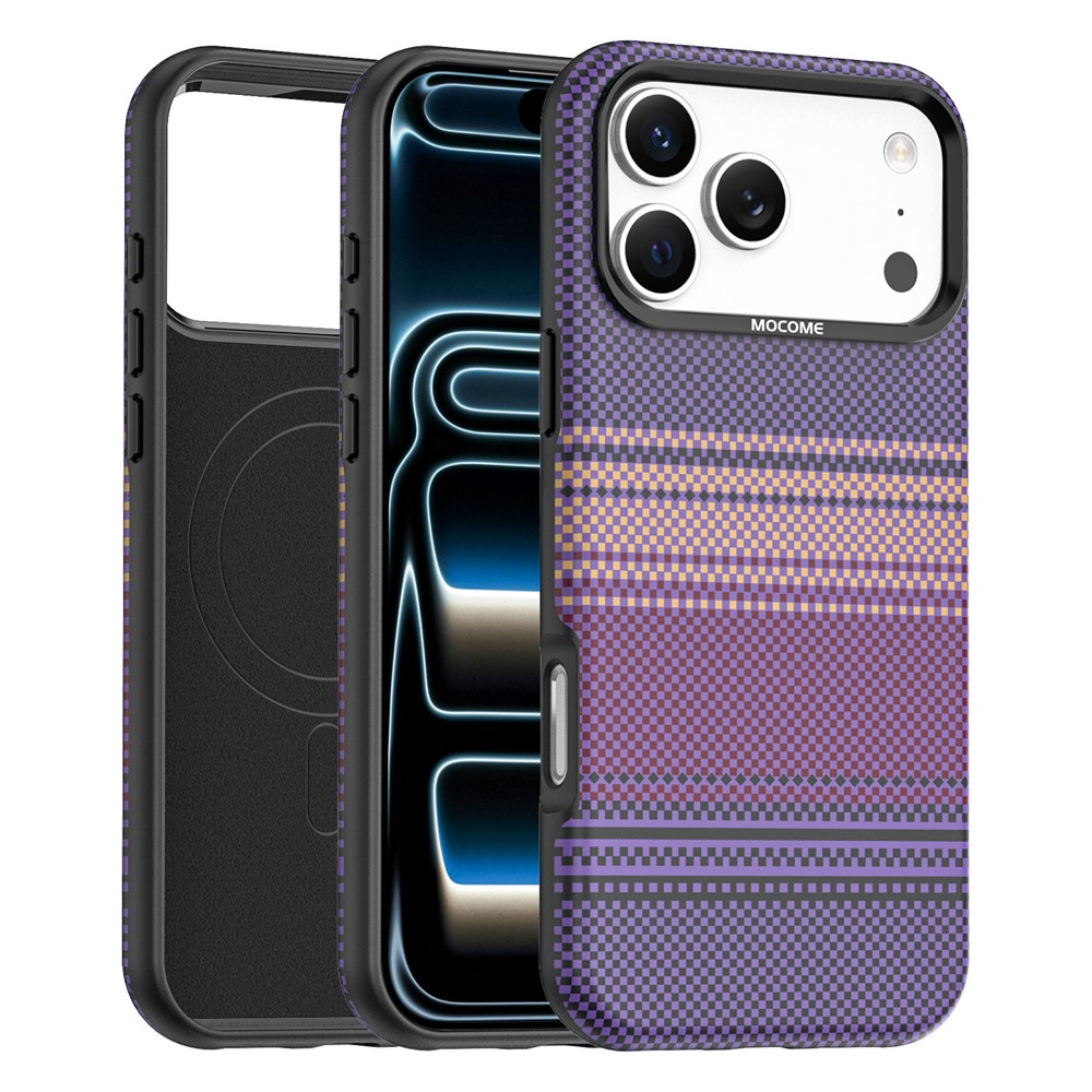 Θήκη MagSafe για Apple iPhone 17 Pro, OEM, Gradient Rainbow, Μωβ