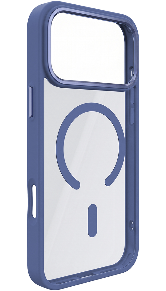 MagSafe Case for Apple iPhone 18 Pro Max / 17 Pro Max, OEM, Color Clear Mag, Blue