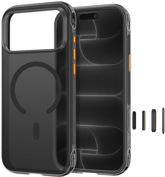 Θήκη MagSafe για Apple iPhone 18 Pro Max / 17 Pro Max, Tech-Protect, MagAir CC, Μαύρη ματ