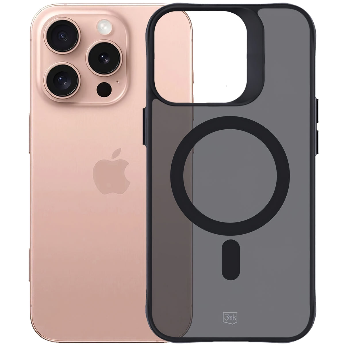 Θήκη MagSafe για Apple iPhone 16 Pro Max, 3MK, Smoke MagCase, Μαύρο