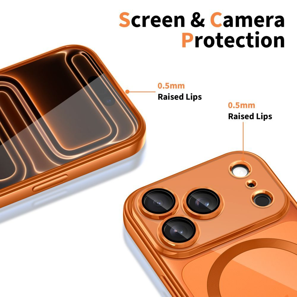Θήκη MagSafe για Apple iPhone 17 Pro, Tech-Protect, Magflex, Πορτοκαλί