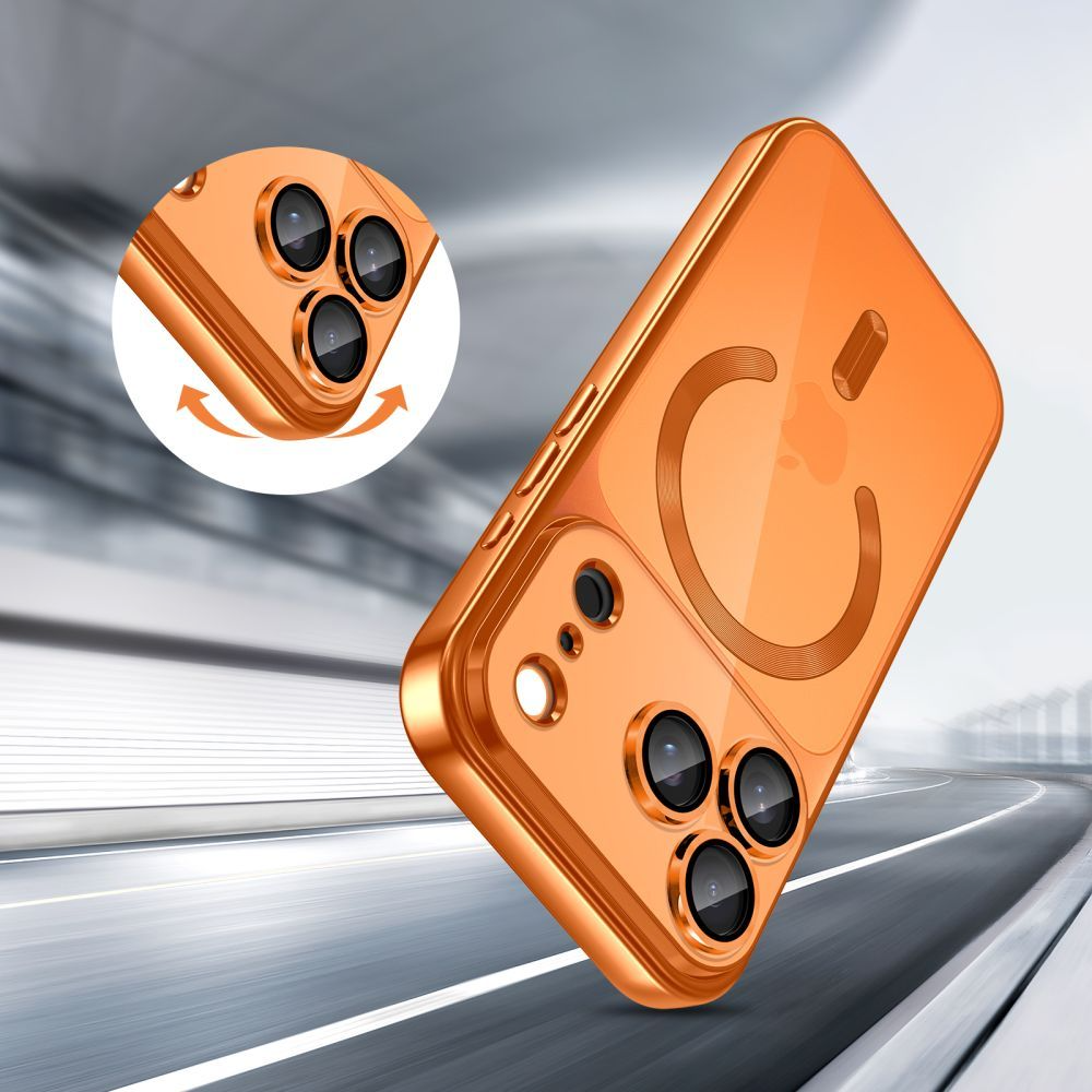Θήκη MagSafe για Apple iPhone 17 Pro, Tech-Protect, Magflex, Πορτοκαλί