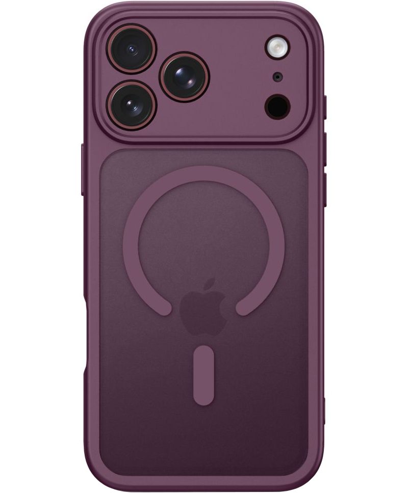 MagSafe Case for Apple iPhone 18 Pro / 17 Pro, Tech-Protect, BasicMag, Matte Burgundy