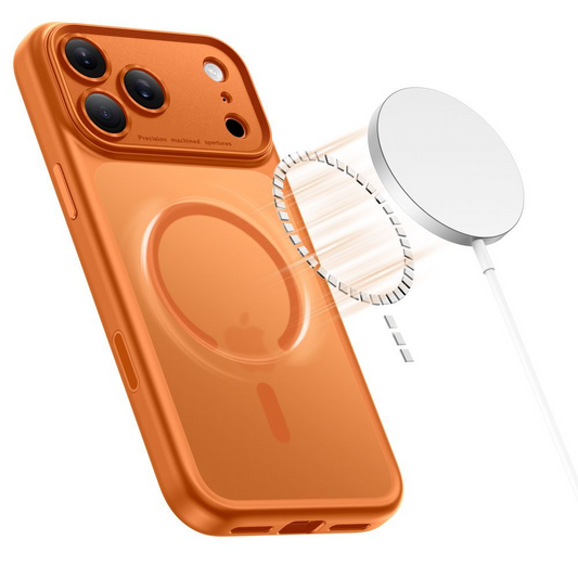 Θήκη MagSafe για Apple iPhone 17 Pro Max, Tech-Protect, MagPeak, Ματ Πορτοκαλί