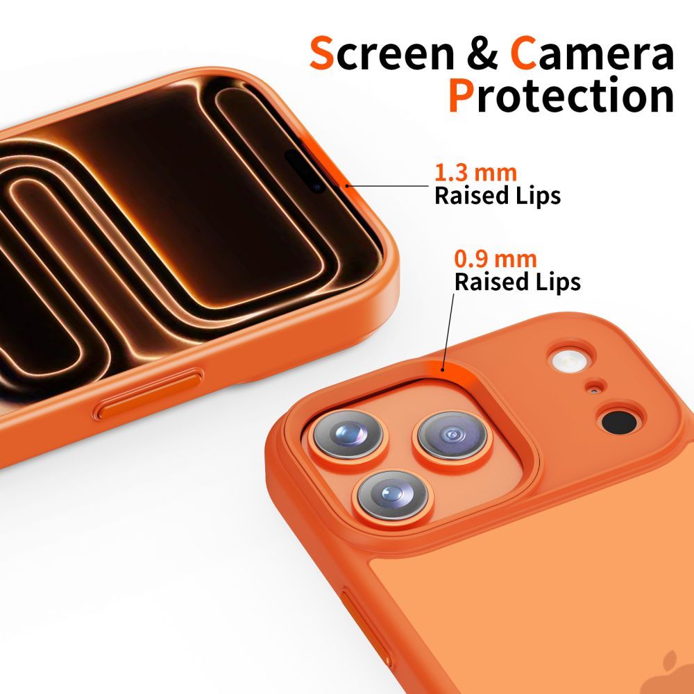 Θήκη για Apple iPhone 17 Pro, Tech-Protect, Magmat, Ματ Πορτοκαλί