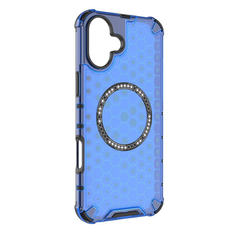 Θήκη MagSafe για Apple iPhone 16, Techsuit, HoneyComb Shield, Μπλε
