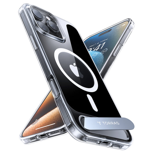 Θήκη MagSafe για Apple iPhone 16 Pro Max, Torras, Pstand, Διαφανής