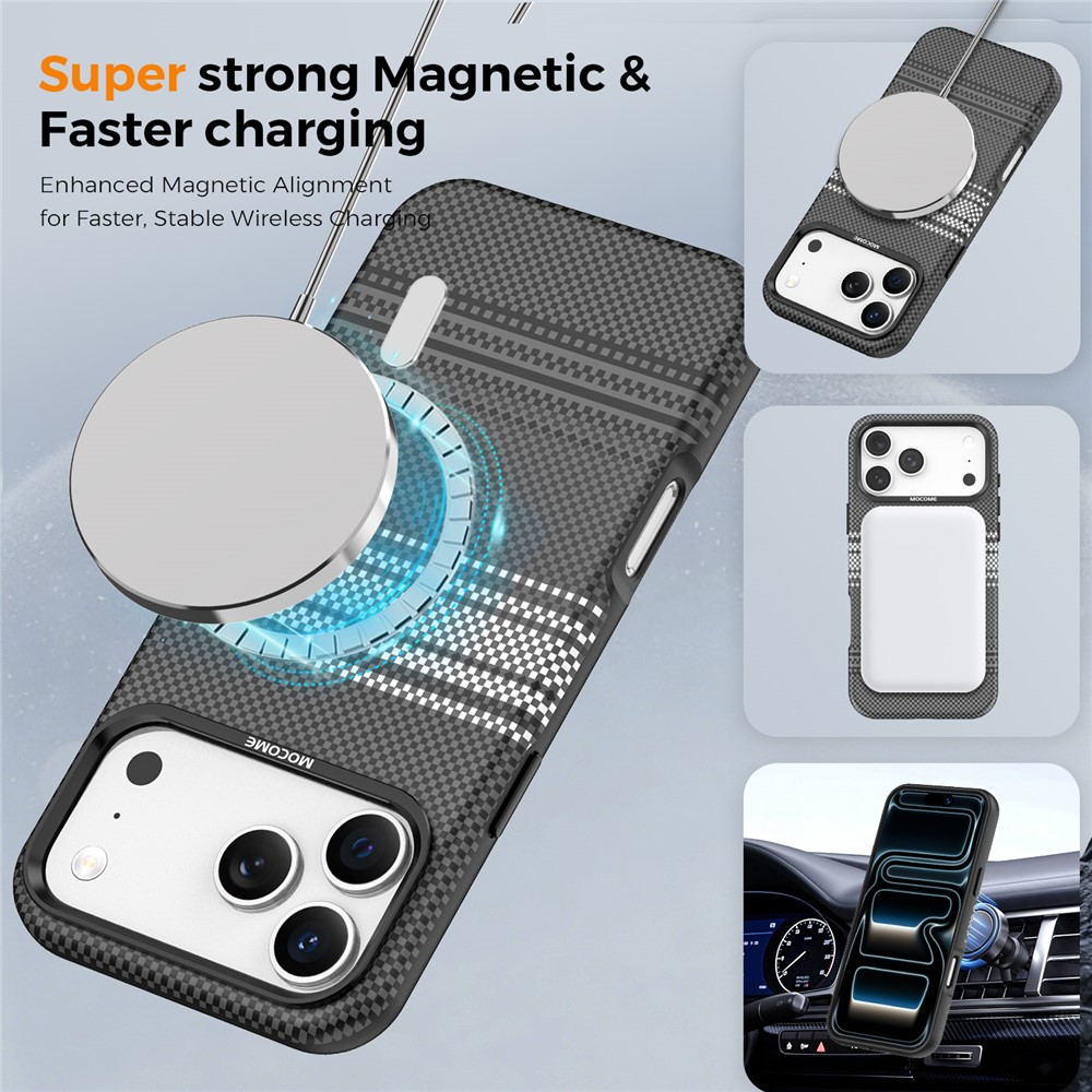 Θήκη MagSafe για Apple iPhone 17 Pro, OEM, Gradient Rainbow, Μαύρη