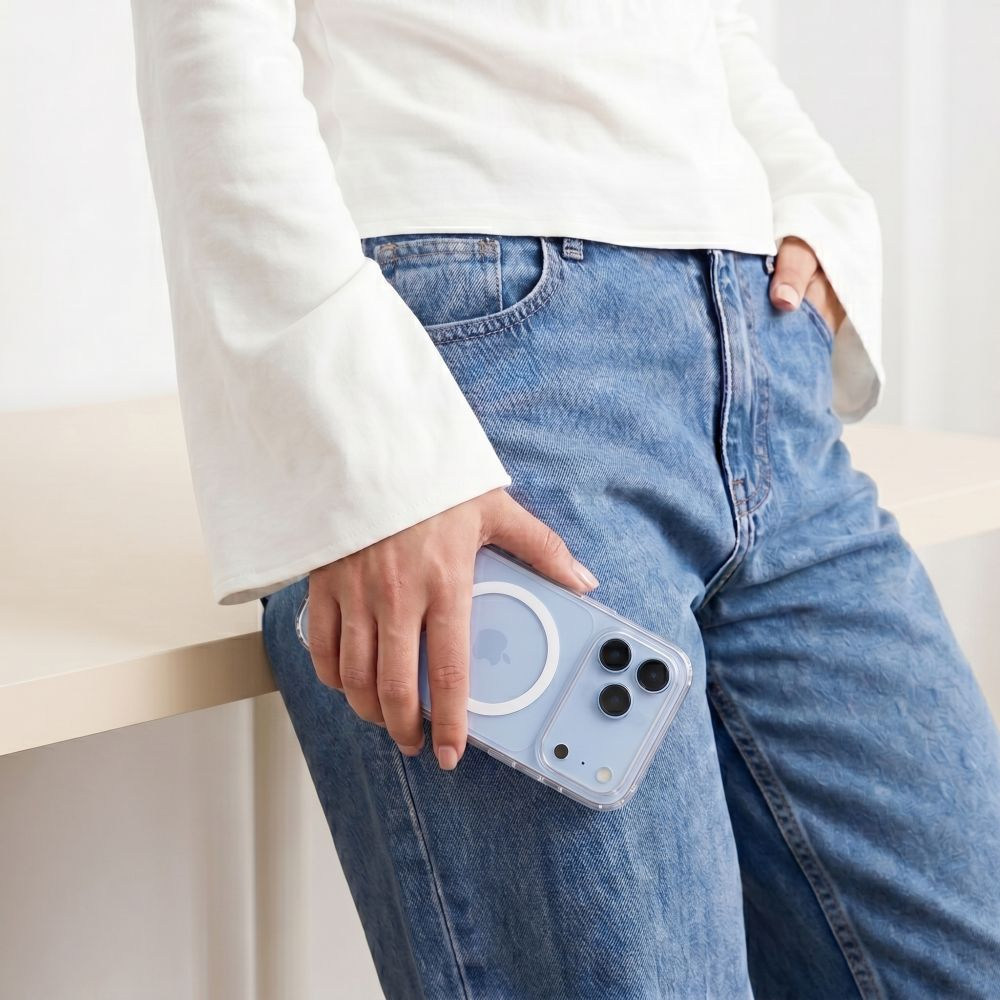 Θήκη MagSafe για Apple iPhone 18 Pro / 17 Pro, Tech-Protect, Flexair Hybrid με Προστατευτικό Οθόνης, Διαφανής