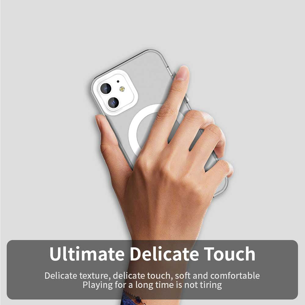 MagSafe Case for Apple iPhone 12 / 12 Pro, Techsuit, CandyCase, White