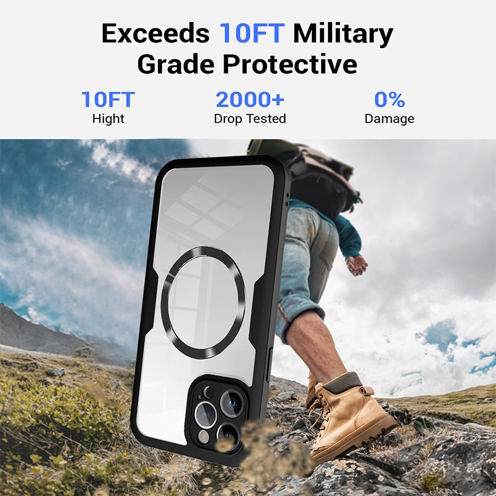Θήκη MagSafe για Apple iPhone 12 Pro Max, Techsuit, ColorVerse 360, Μωβ