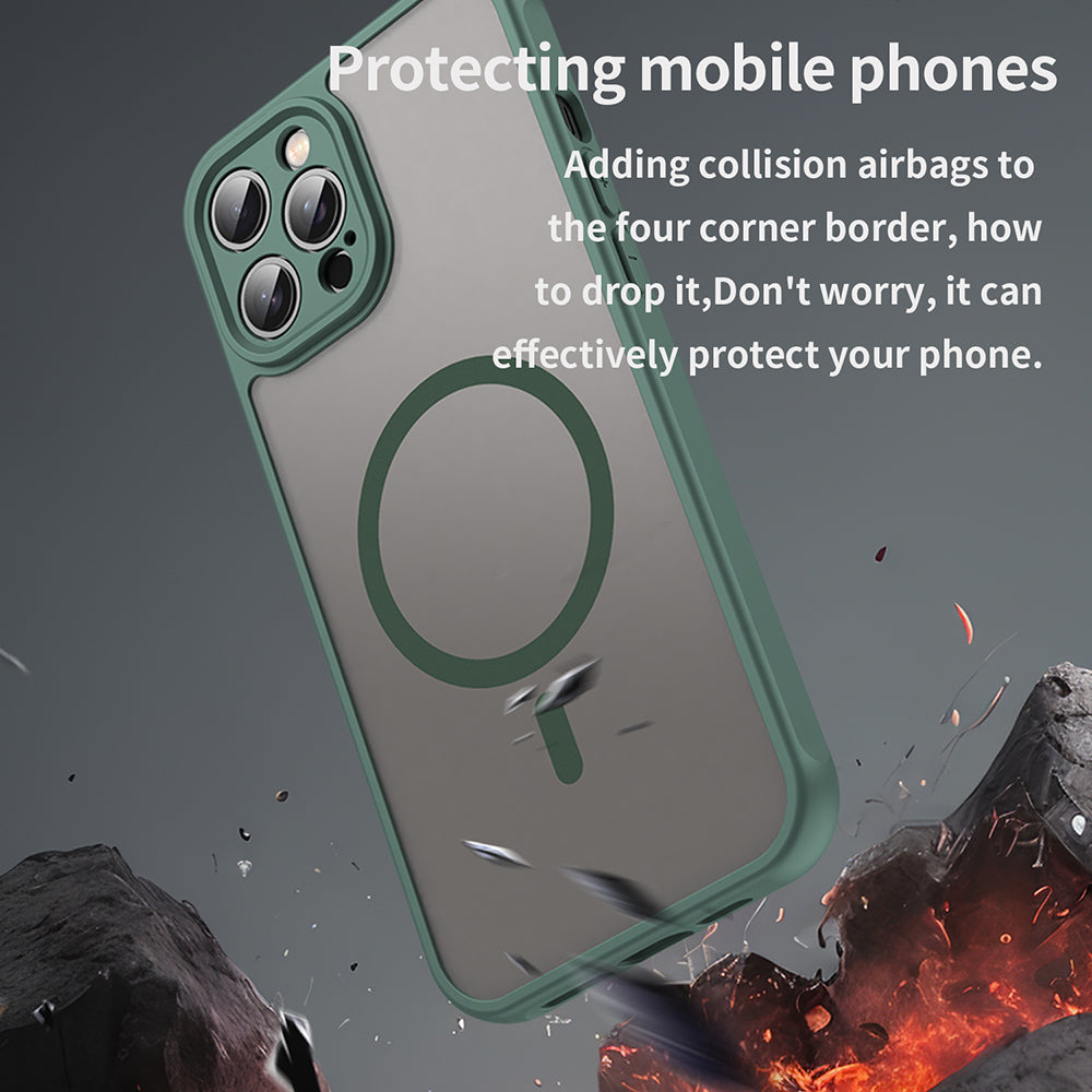 Θήκη MagSafe για Apple iPhone 12 Pro Max, Techsuit, HaloFrost II, Πράσινο