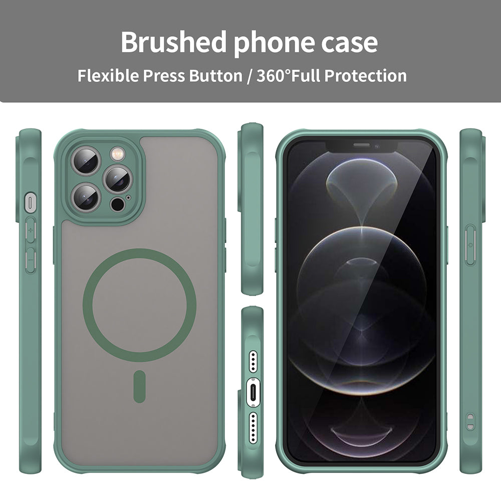 Θήκη MagSafe για Apple iPhone 12 Pro, Techsuit, HaloFrost II, Πράσινο