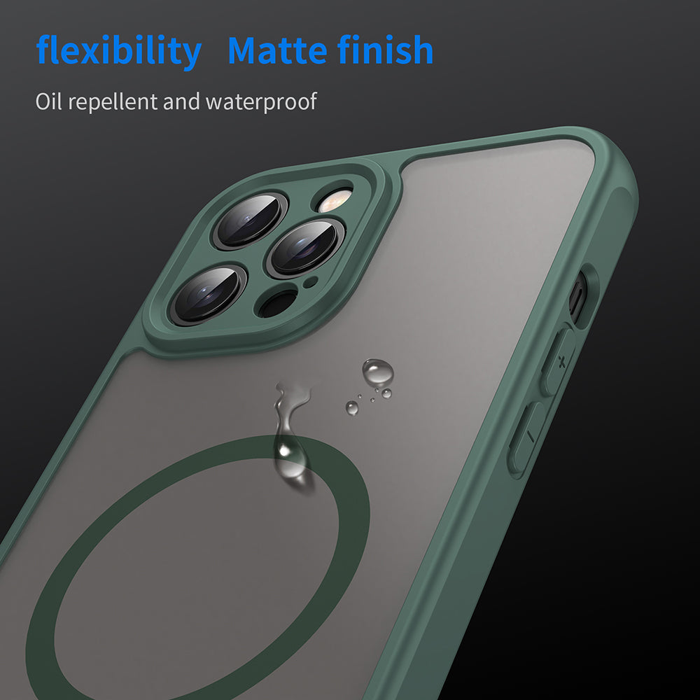 Θήκη MagSafe για Apple iPhone 12 Pro, Techsuit, HaloFrost II, Πράσινο