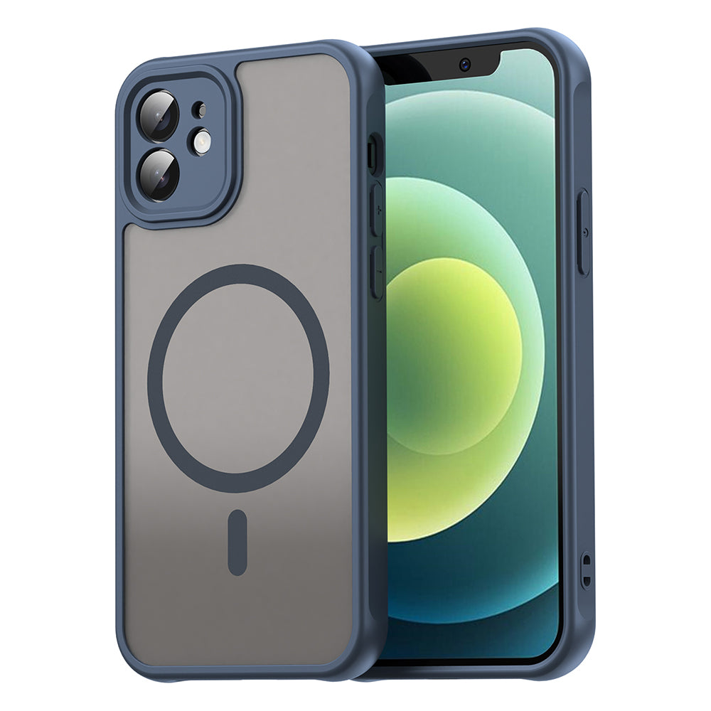 Θήκη MagSafe για Apple iPhone 12, Techsuit, HaloFrost II, Μπλε Σκούρο
