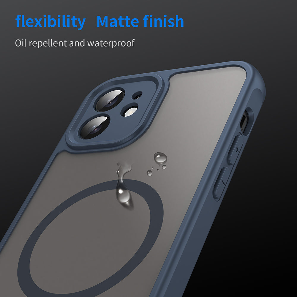 Θήκη MagSafe για Apple iPhone 12, Techsuit, HaloFrost II, Μπλε Σκούρο