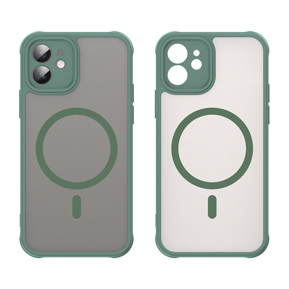 Θήκη MagSafe για Apple iPhone 12, Techsuit, HaloFrost II, Πράσινο