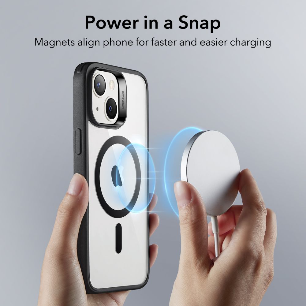 Θήκη MagSafe για Apple iPhone 14 / 13, ESR, Classic Hybrid, Διάφανη Μαύρη