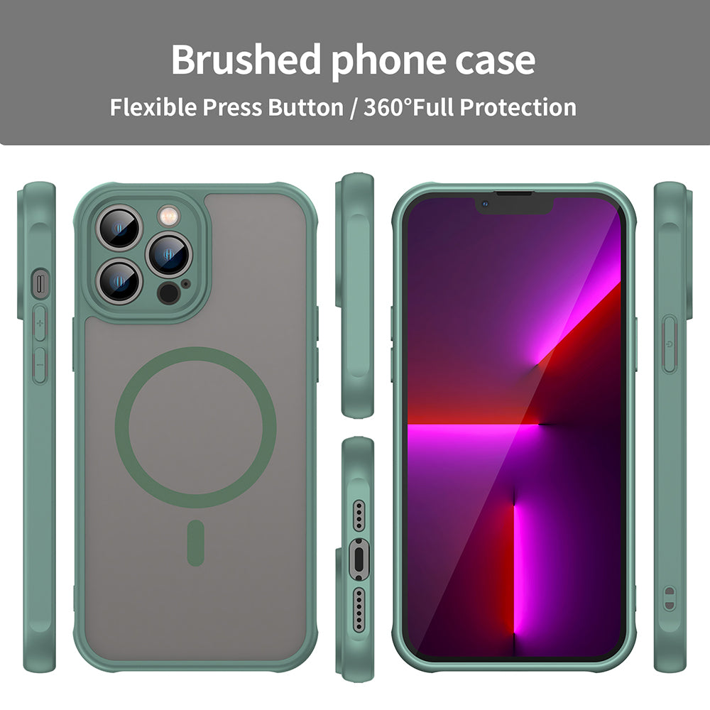 Θήκη MagSafe για Apple iPhone 13 Pro Max, Techsuit, HaloFrost II, Πράσινο