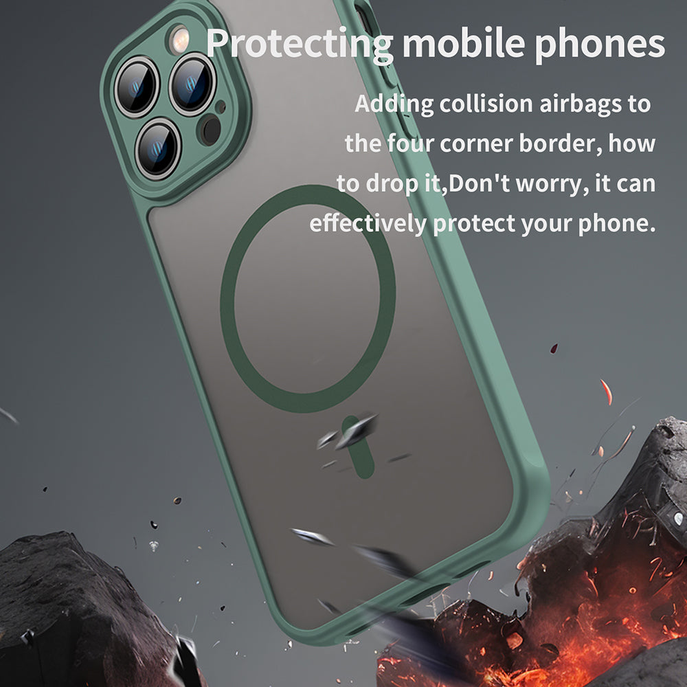 Θήκη MagSafe για Apple iPhone 13 Pro Max, Techsuit, HaloFrost II, Πράσινο