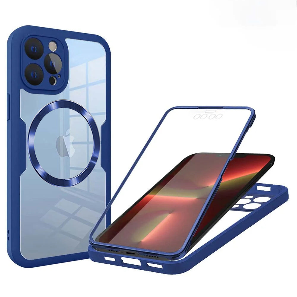 Θήκη MagSafe για Apple iPhone 13 Pro, Techsuit, ColorVerse 360, Μπλε