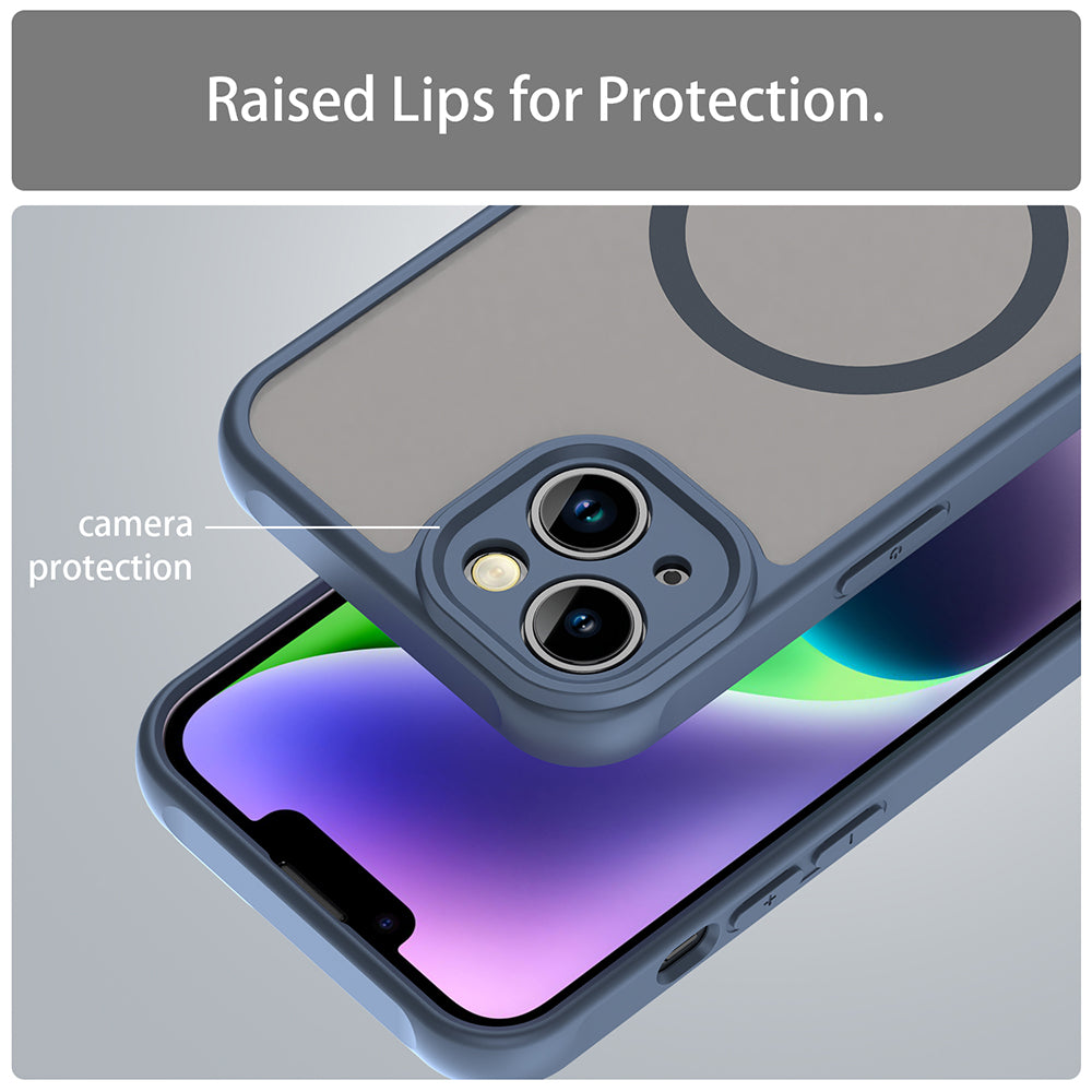 Θήκη MagSafe για Apple iPhone 13, Techsuit, HaloFrost II, Μπλε Σκούρο