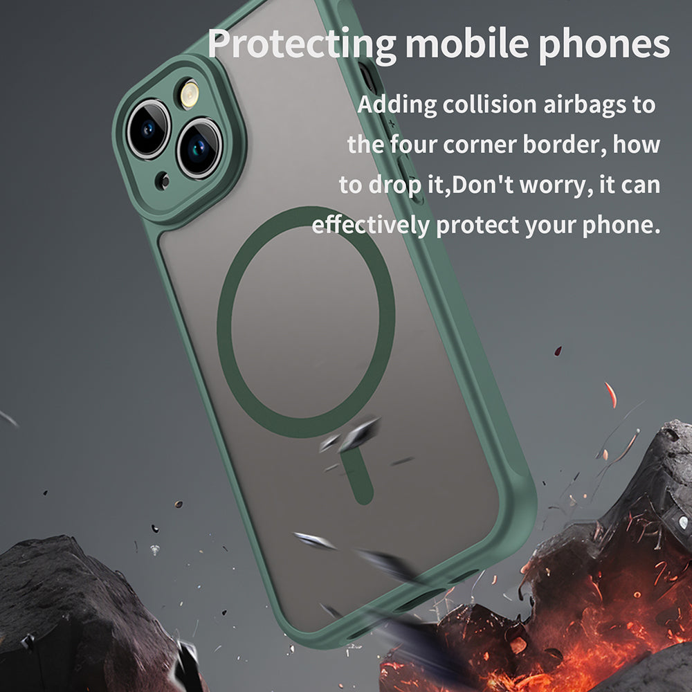 Θήκη MagSafe για Apple iPhone 13, Techsuit, HaloFrost II, Πράσινο