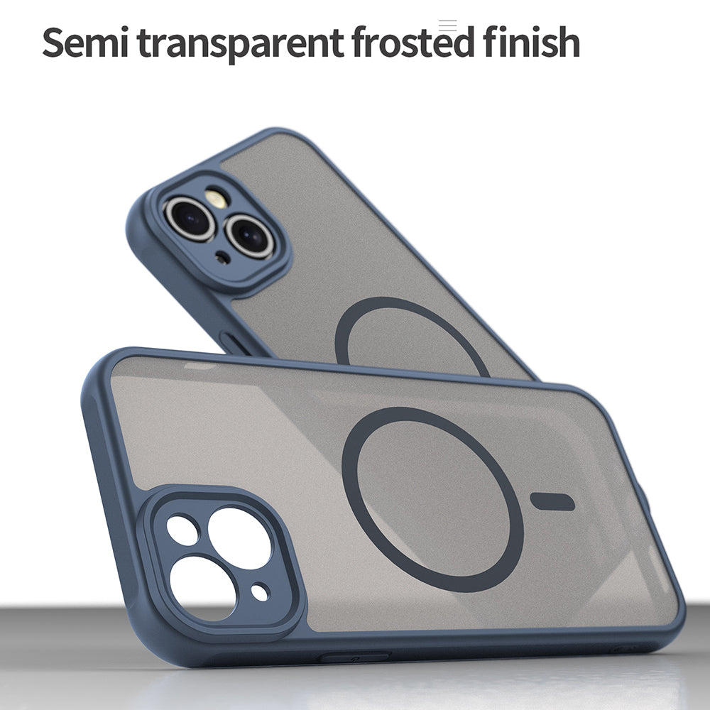 Θήκη MagSafe για Apple iPhone 14 Plus, Techsuit, HaloFrost II, Μπλε Σκούρο