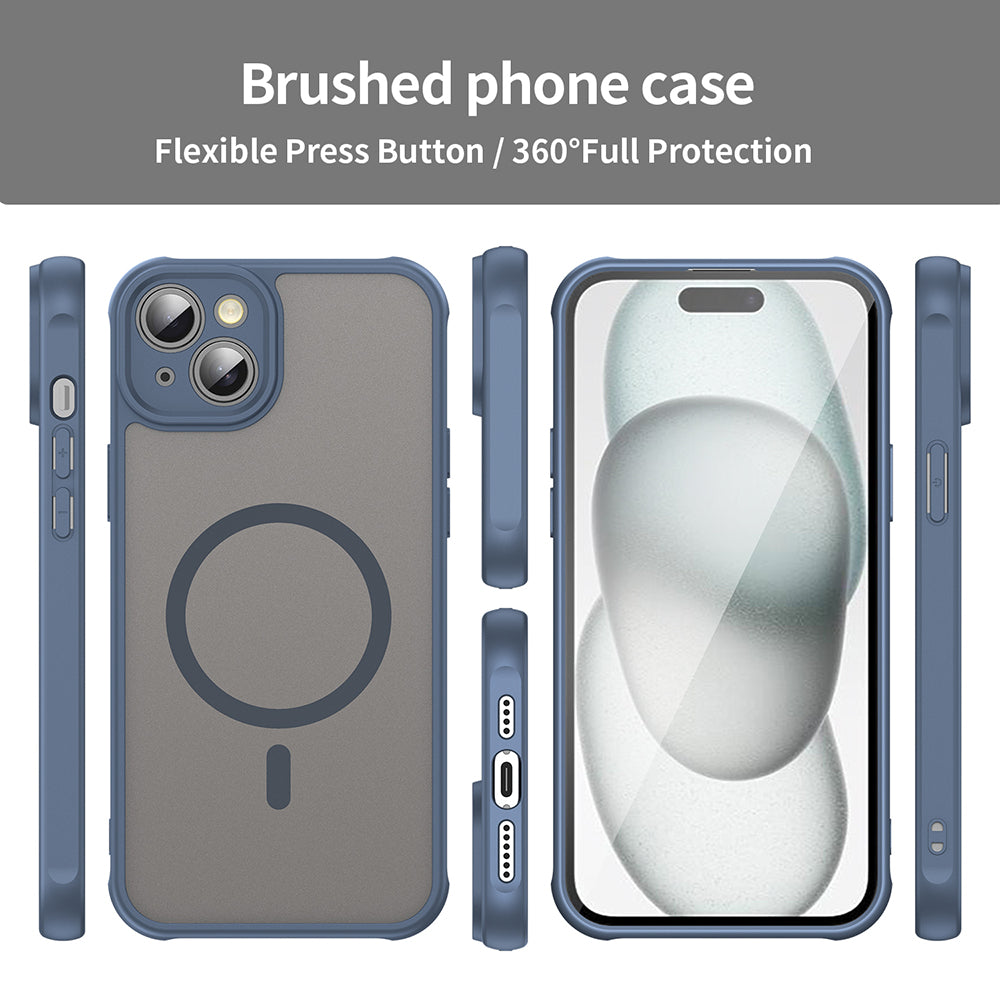 Θήκη MagSafe για Apple iPhone 14 Plus, Techsuit, HaloFrost II, Μπλε Σκούρο