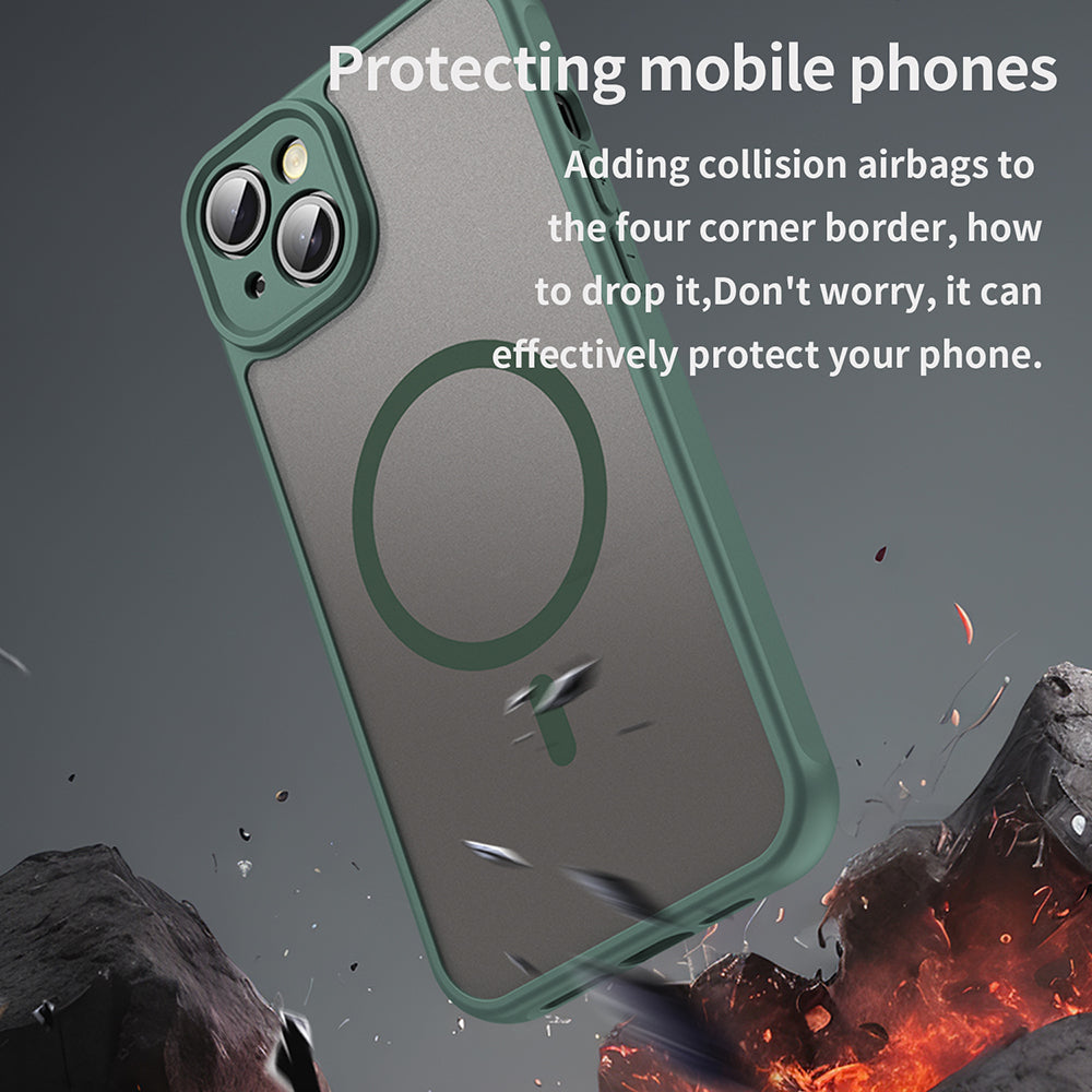 Θήκη MagSafe για Apple iPhone 14 Plus, Techsuit, HaloFrost II, Πράσινο