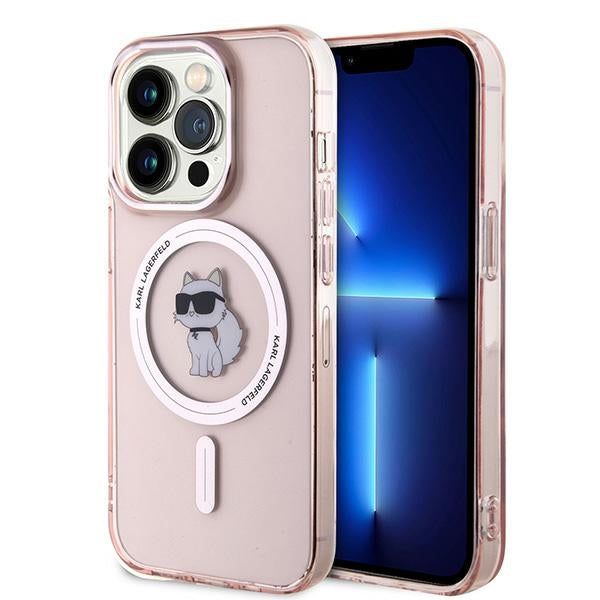 Θήκη MagSafe για Apple iPhone 14 Pro Max, Karl Lagerfeld, IML Choupette, Ροζ
