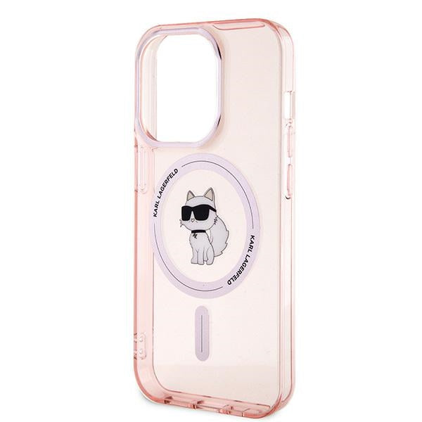 Θήκη MagSafe για Apple iPhone 14 Pro Max, Karl Lagerfeld, IML Choupette, Ροζ