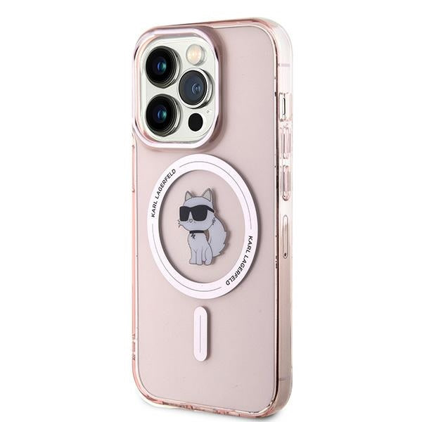 Θήκη MagSafe για Apple iPhone 14 Pro Max, Karl Lagerfeld, IML Choupette, Ροζ